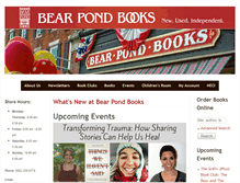 Tablet Screenshot of bearpondbooks.com